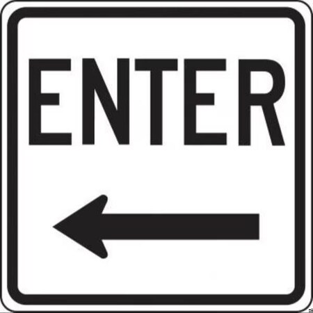 Accuform FACILITY TRAFFIC SIGN 18 in  X 18 in FRR848RA